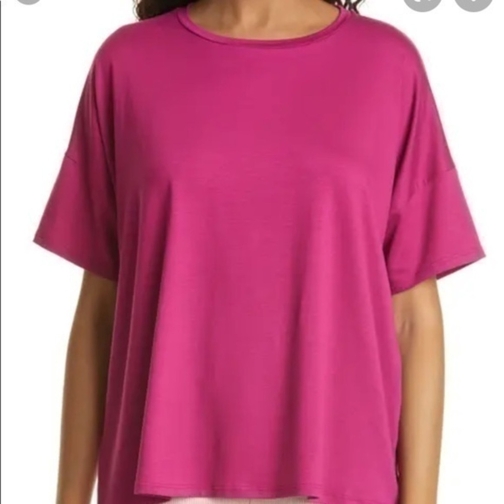 Pink organic cotton Eileen Fisher tshirt